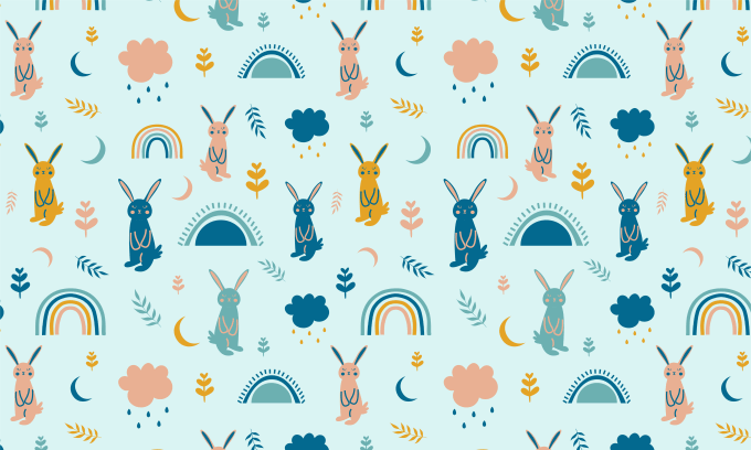 Gig Preview - Design seamless patterns for kids and baby