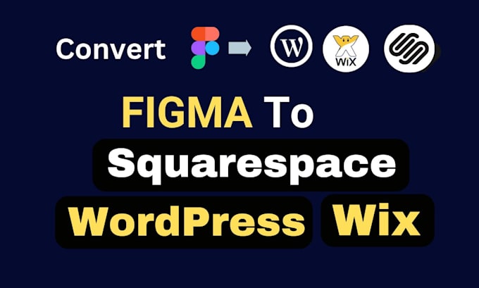 Gig Preview - Convert figma to wordpress, wix, or squarespace website