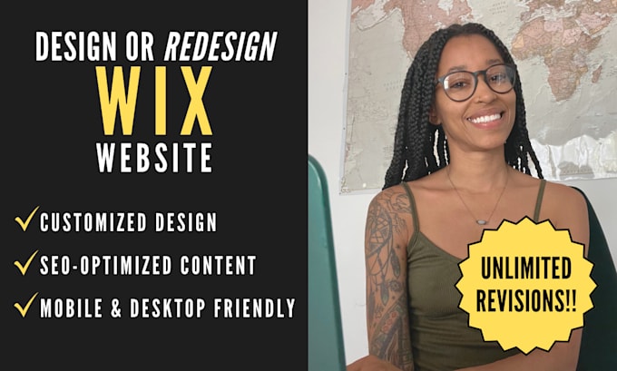 Gig Preview - Create wix website design or redesign your wix website