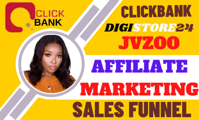 Gig Preview - Build high converting clickbank, digistore24, affiliate marketing sales funnel