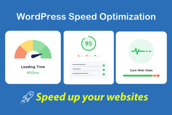 Gig Preview - Do speed up wordpress website using wp rocket and increase website speed