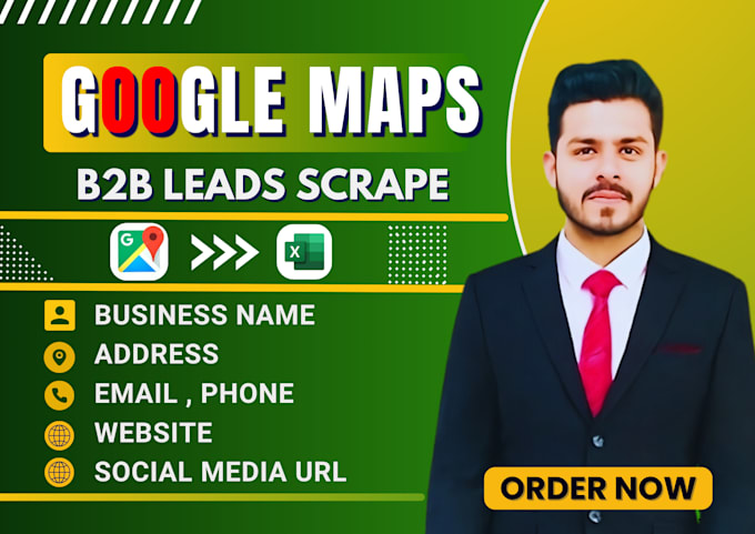 Gig Preview - Do google maps scraping with emails, business lead generation