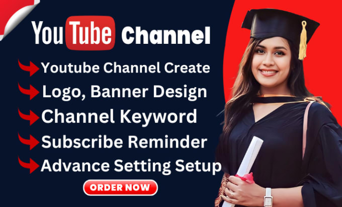 Gig Preview - Create youtube channel and setup with logo, banner, intro, outro and video SEO