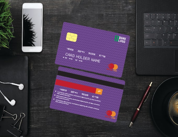 Gig Preview - Design creative credit card, debit, atm, visa, master card