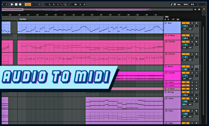 Gig Preview - Transcribe your music to midi format