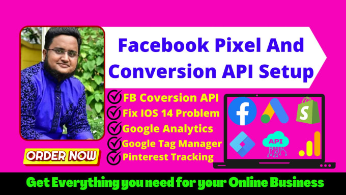 Gig Preview - Fix or setup facebook pixel, conversion API, google tag manager