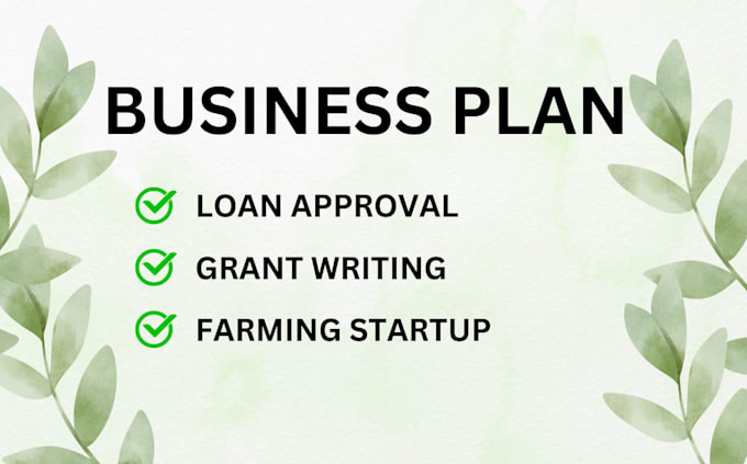 Gig Preview - Do business and financial analysis for agriculture startup