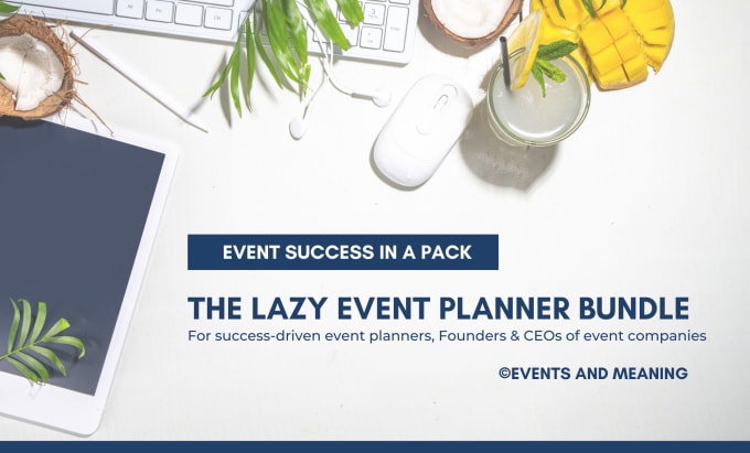 Gig Preview - Send you an event planning business bundle