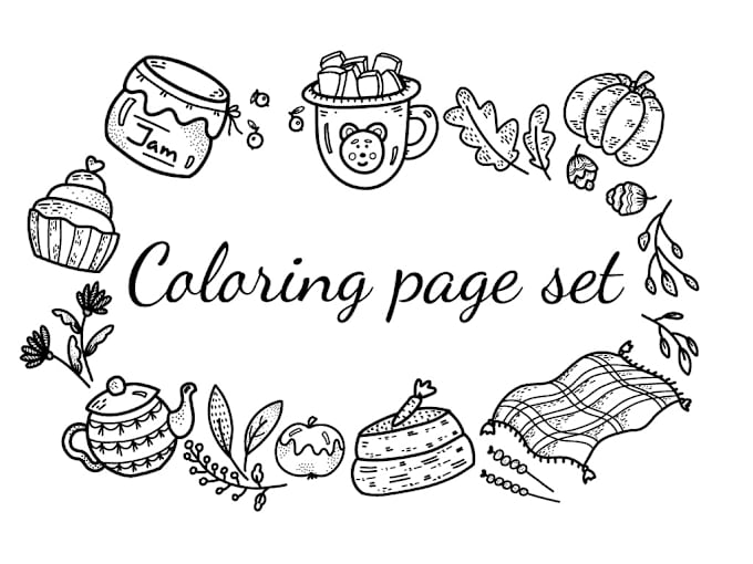 Bestseller - create hand drawn vector illustration for coloring book