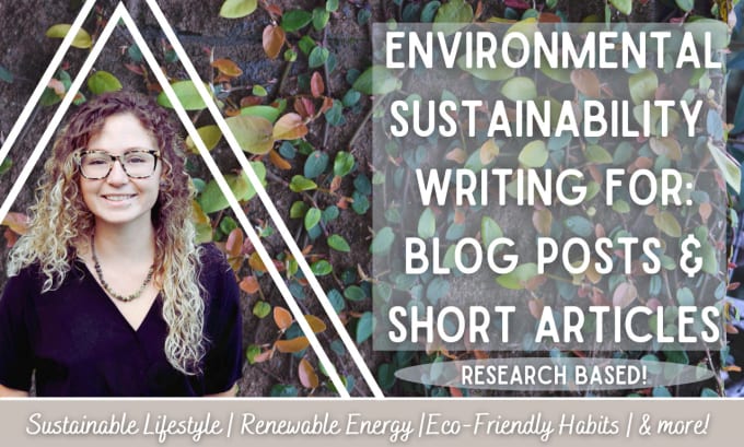 Gig Preview - Write an environmental sustainability blog post or article