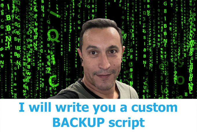 Gig Preview - Create a backup script for your PC or server