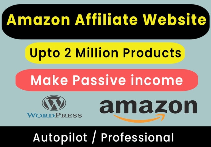 Gig Preview - Build autopilot amazon affiliate store make passive income