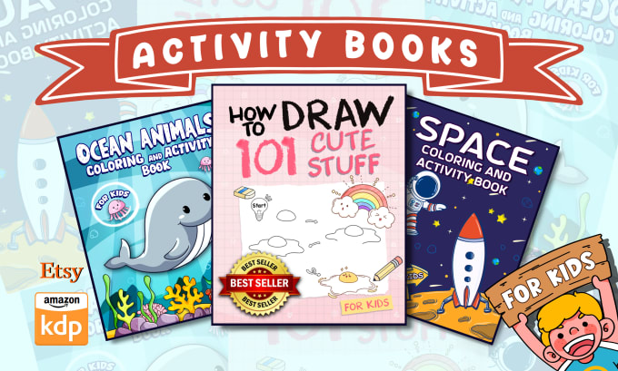 Gig Preview - Create activity books, coloring pages and worksheet for kids