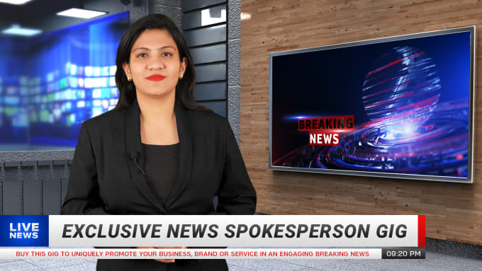 Gig Preview - Be your breaking news spokesperson in hindi