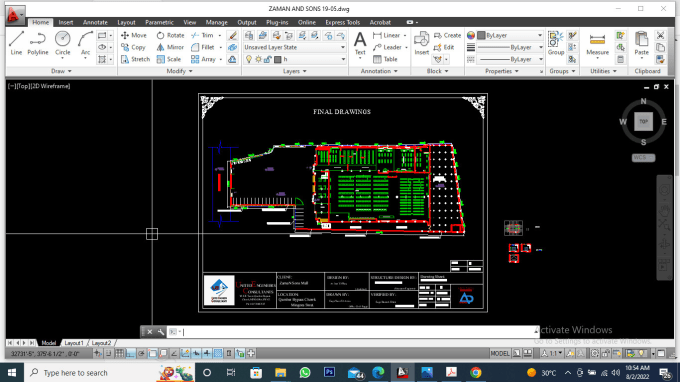 Gig Preview - Do your architecture and interior drafting in autocad and revit