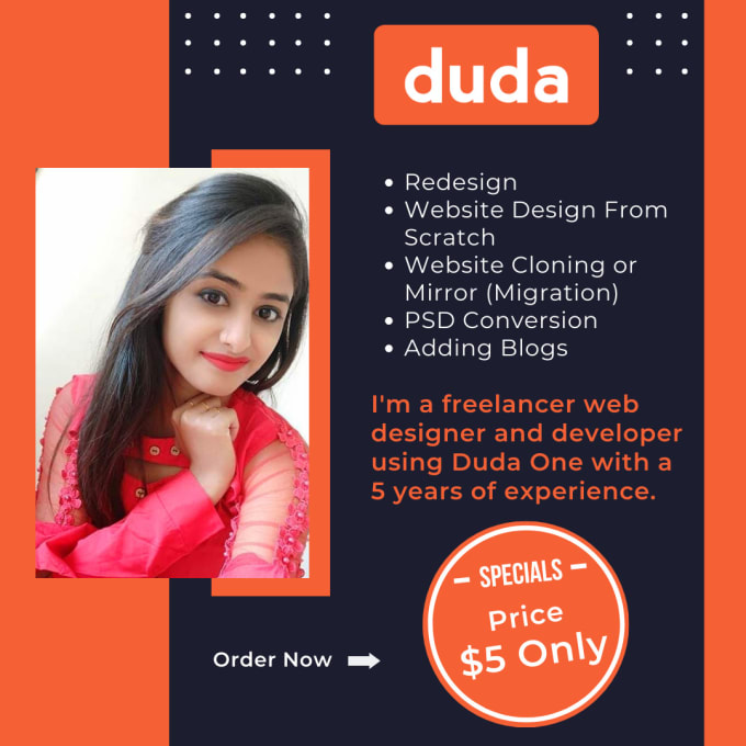 Gig Preview - Build you a website using the duda website builder