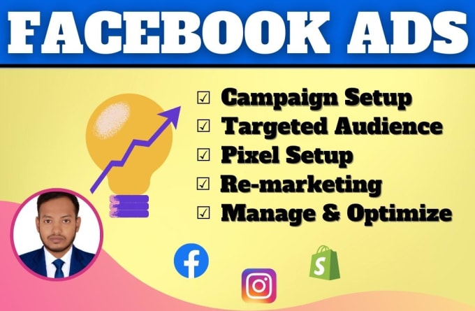 Gig Preview - Setup shopify facebook ads campaign and manage instagram ads