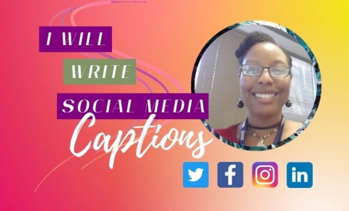 Gig Preview - Write unique social media captions for you