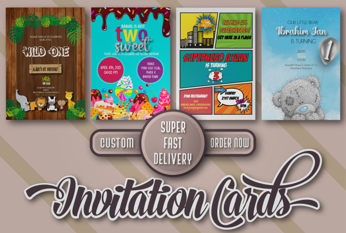 Gig Preview - Design an invitation card for wedding or birthday etc