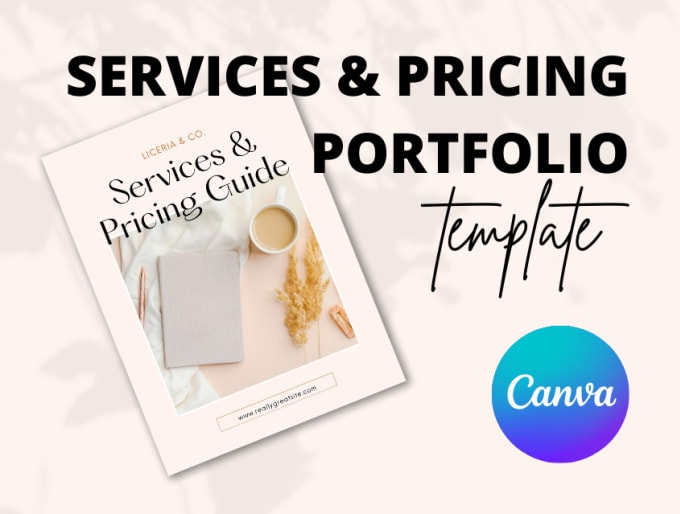 Gig Preview - Design service and pricing guide template