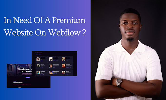 Gig Preview - Be your webflow website design , figma to webflow