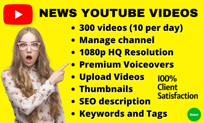 Gig Preview - Create news and gossip youtube videos for your channel daily