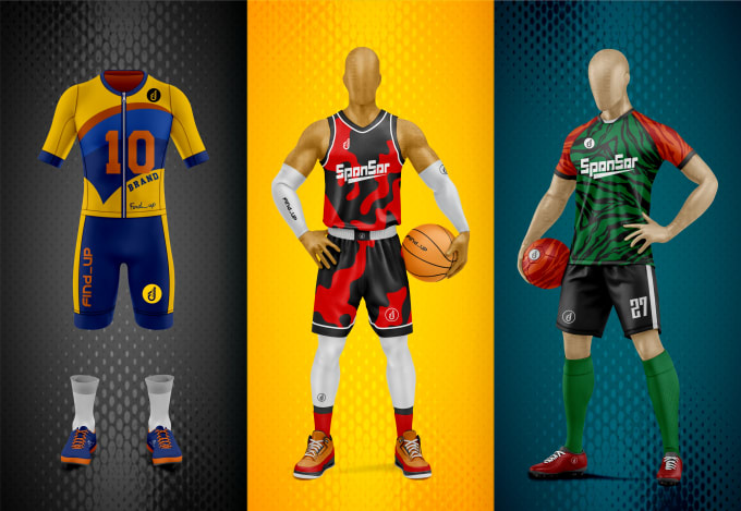 Gig Preview - Design 3d soccer jersey football basketball baseball uniform