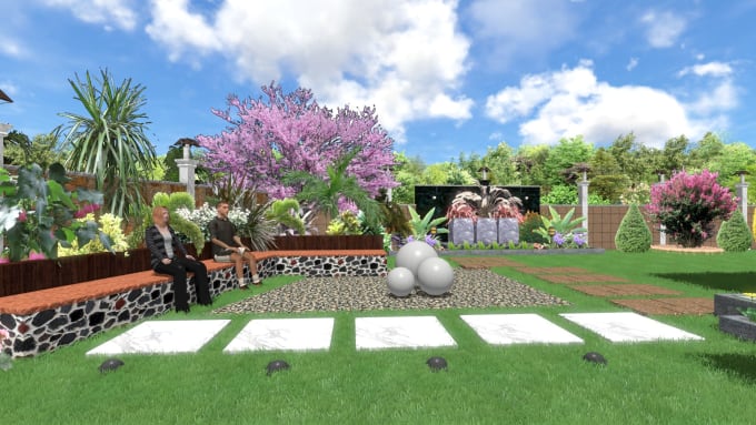 Gig Preview - Make landscape designs with rendered video and realistics