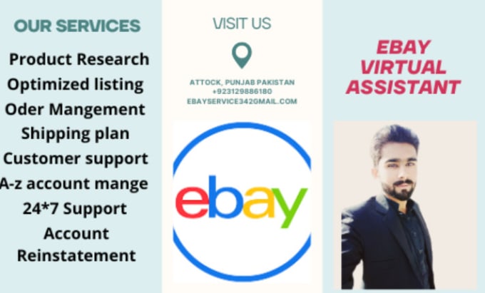 Gig Preview - Be your ebay virtual assistant, ebay dropshipping and private lable VA