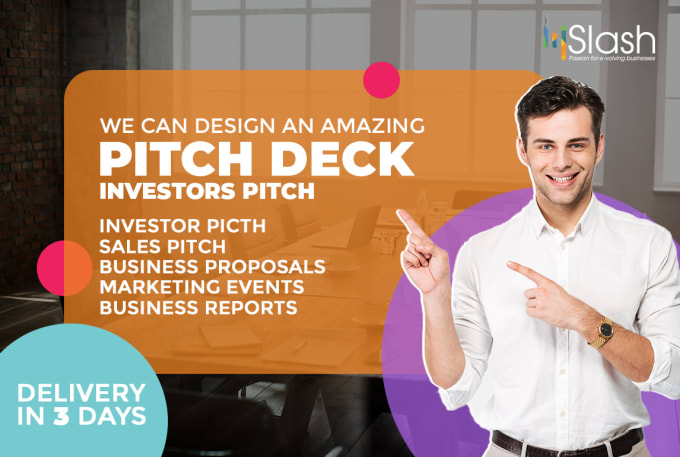 Gig Preview - Design investor or business pitch deck presentation