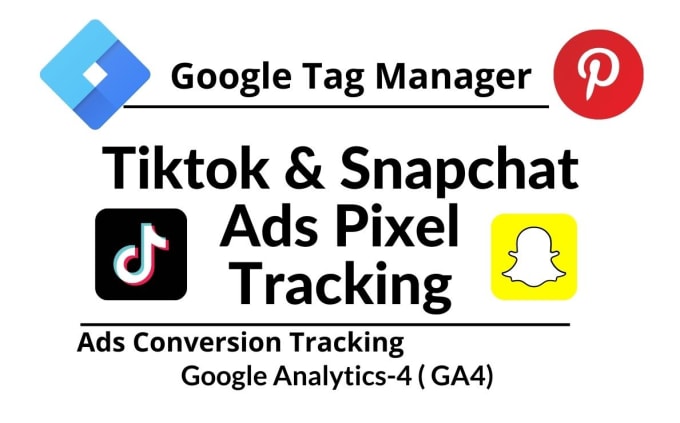 Gig Preview - Fix tiktok ads pixel, snapchat pixel, pinterest tracking server side tracking