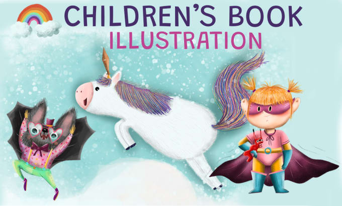 Gig Preview - Design funny and cute childrens book illustration and cover