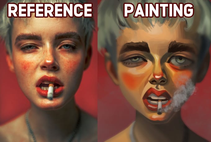 Gig Preview - Paint a stylized digital portrait