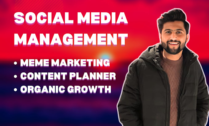 Gig Preview - Be your social media manager and content creator