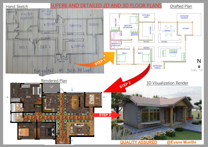 Gig Preview - Create 2d drawings and 3d models of anything in archicad render in lumion