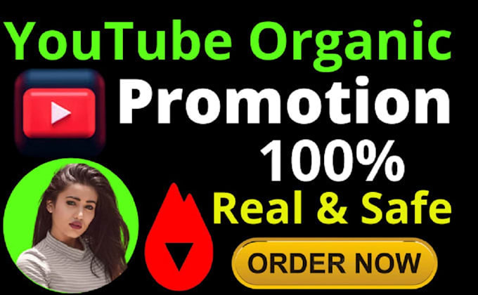 Gig Preview - Do organic youtube video promotion to get real audience, views