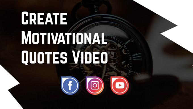 Gig Preview - Create motivational quotes video for youtube with voice