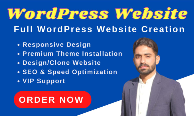 Gig Preview - Design a professional and responsive wordpress website