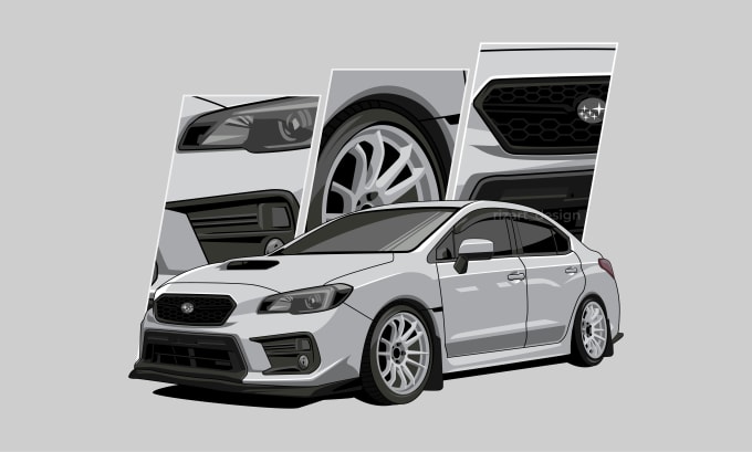 Gig Preview - Draw stunning vector illustration of your car or any vehicle