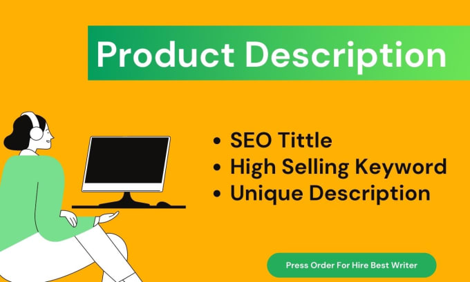 Gig Preview - Write shopify product description with SEO title