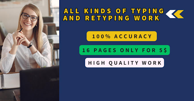 Bestseller - do english type and retype document  job