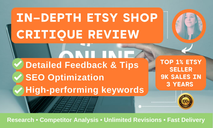 Gig Preview - Critique your etsy shop and do SEO product listing optimization