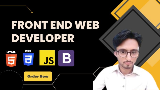 Gig Preview - Be your frontend web developer, html, CSS, bootstrap, js