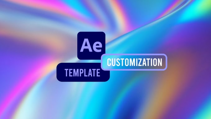 Gig Preview - Customize your after effects template or make a custom 2d, 3d project