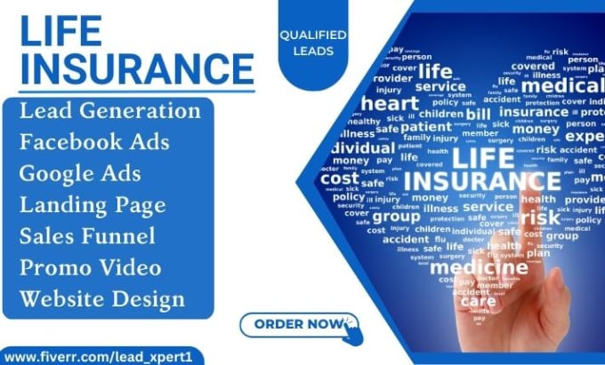 Gig Preview - Generate life insurance leads life insurance fb ads life insurance leads