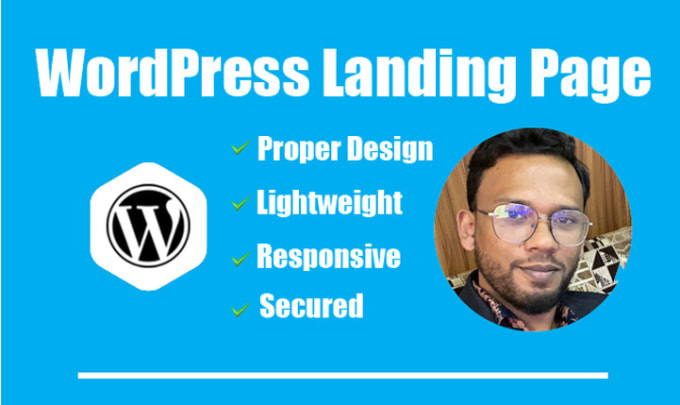 Gig Preview - Make a wordpress landing page