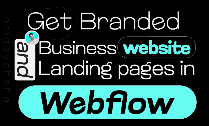 Gig Preview - Design business websites and landing pages in webflow