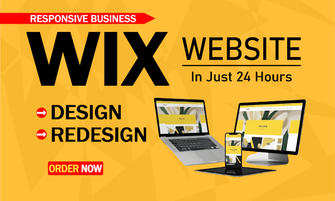 Gig Preview - Do wix website redesign, wix website design or design and redesign wix website