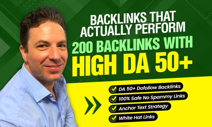 Gig Preview - 200 SEO backlinks white hat link building service to rank top on google search