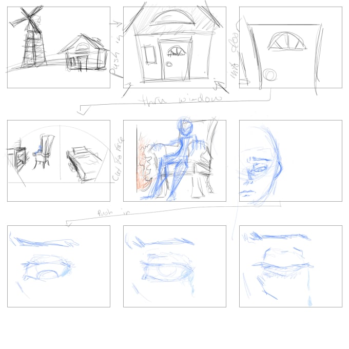 Gig Preview - Put together a storyboard for animation or live action